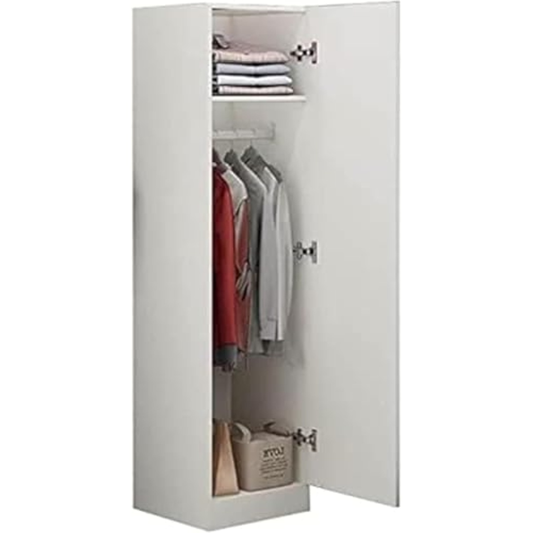 دولاب بباب واحد - 190×50×40 سم - أبيض