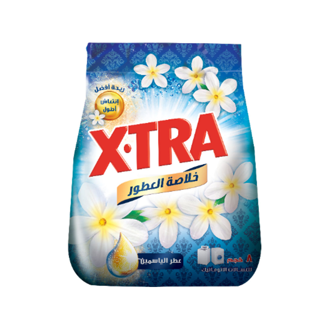 اكسترا مسحوق للغسالات الأتوماتيك - ياسمين - 8 ك