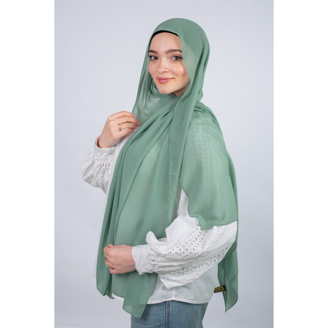 طرحه شيفون ساده من سترة - مينت