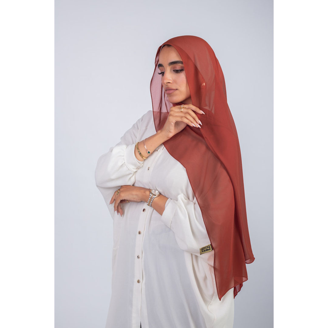 طرحه شيفون ساده من سترة - نبيتي فاتح