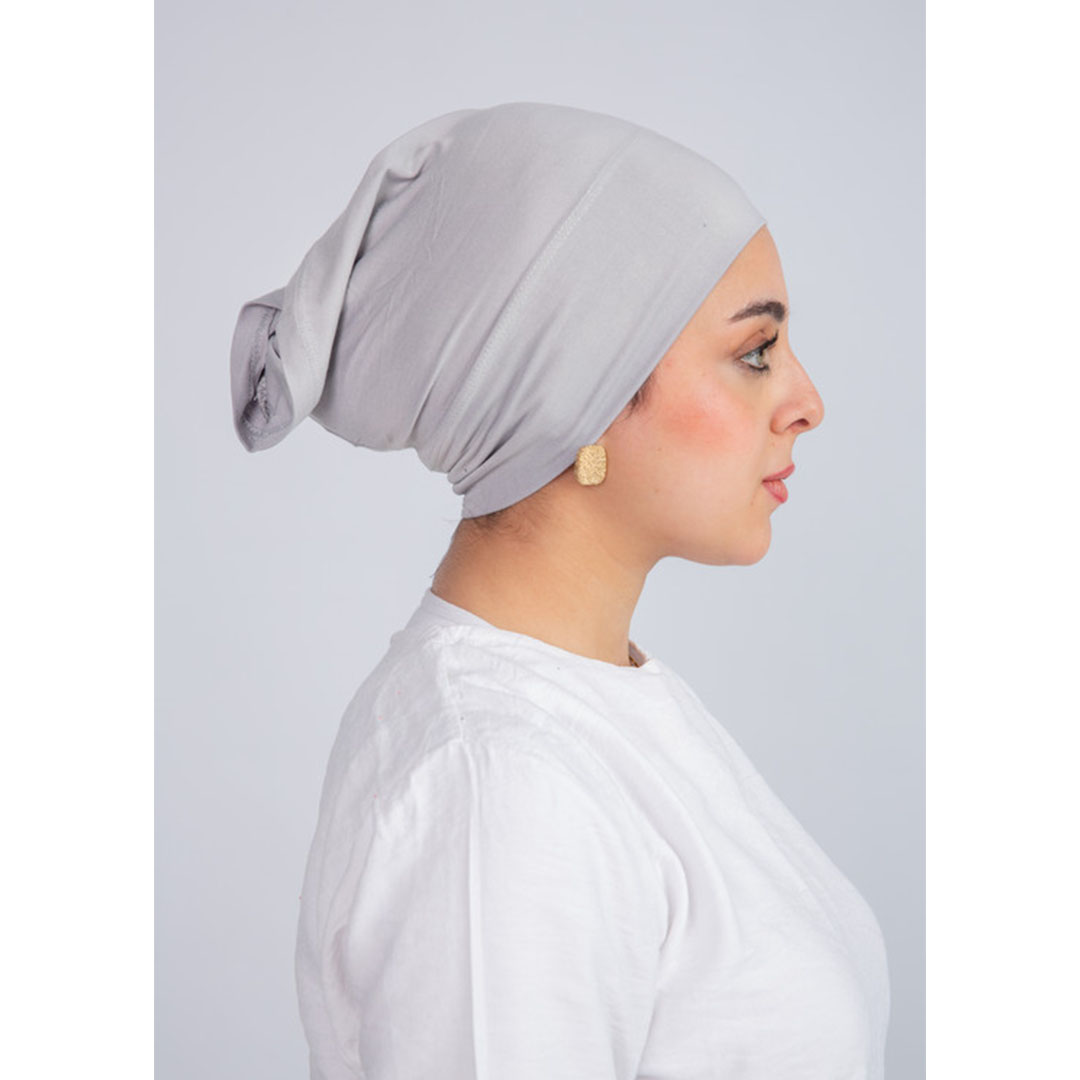 بندانة سوري مفتوحة من سترة - رمادي فاتح