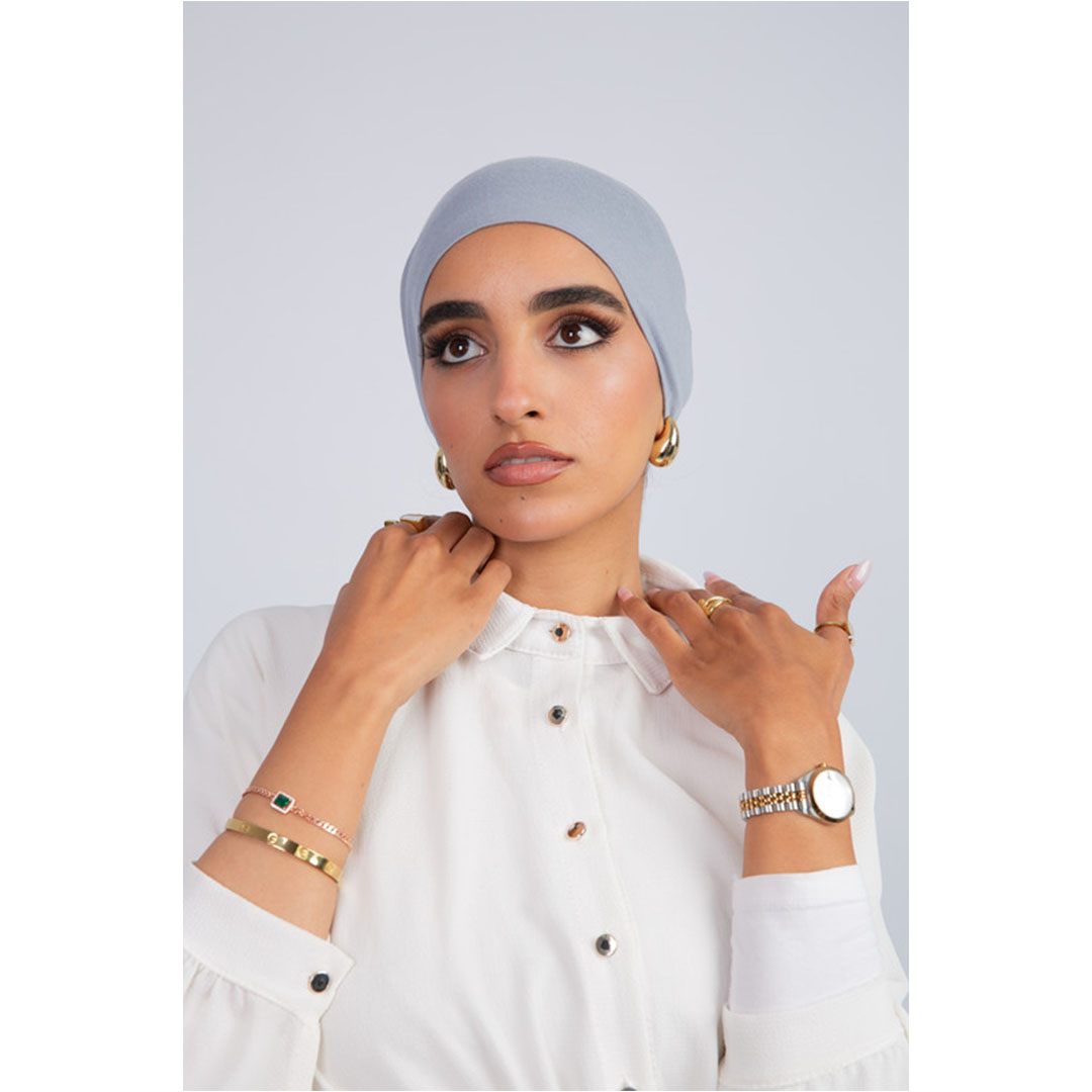 بندانة سوري مقفولة من سترة - رمادي فاتح