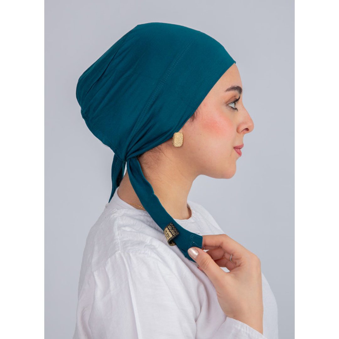 بندانة رباط بدون دعامة من سترة - جينزاري غامق