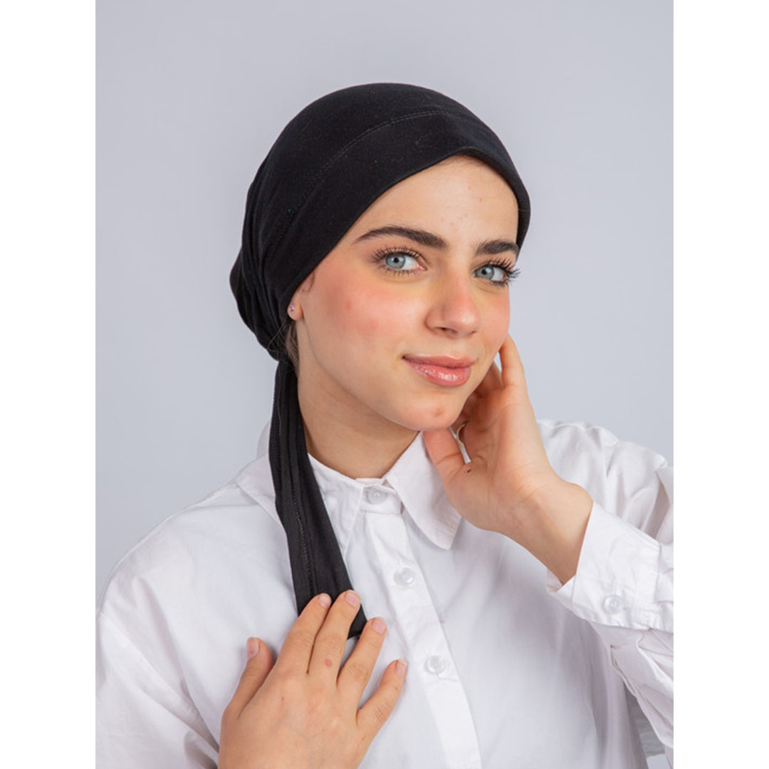 بندانة رباط بدعامة من سترة - أسود