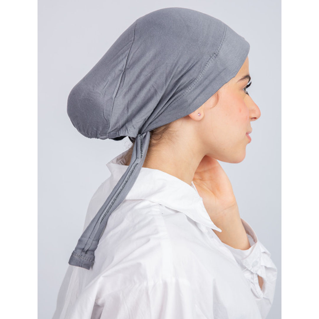 بندانة رباط بدعامة من سترة - رمادي غامق