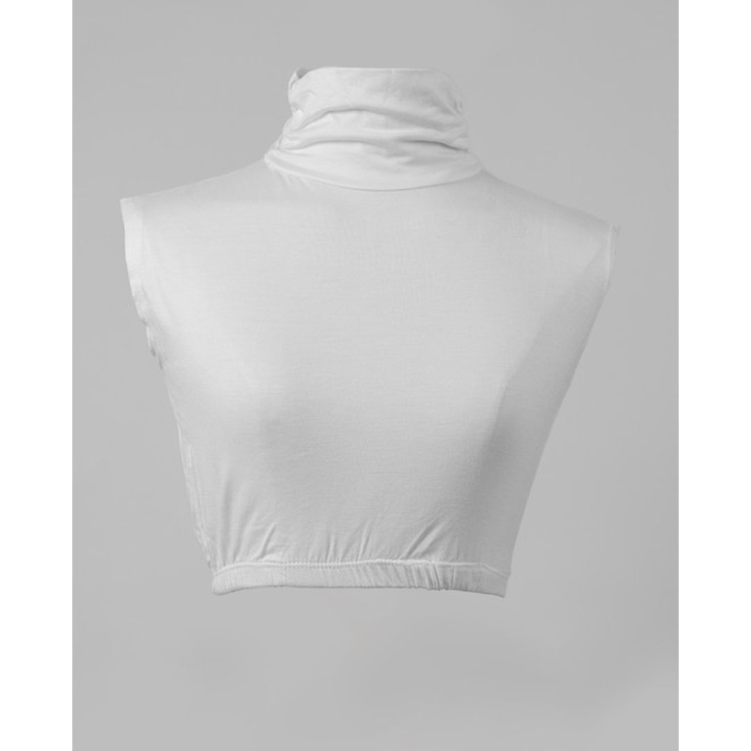 نص بدي هاف من سترة - أبيض