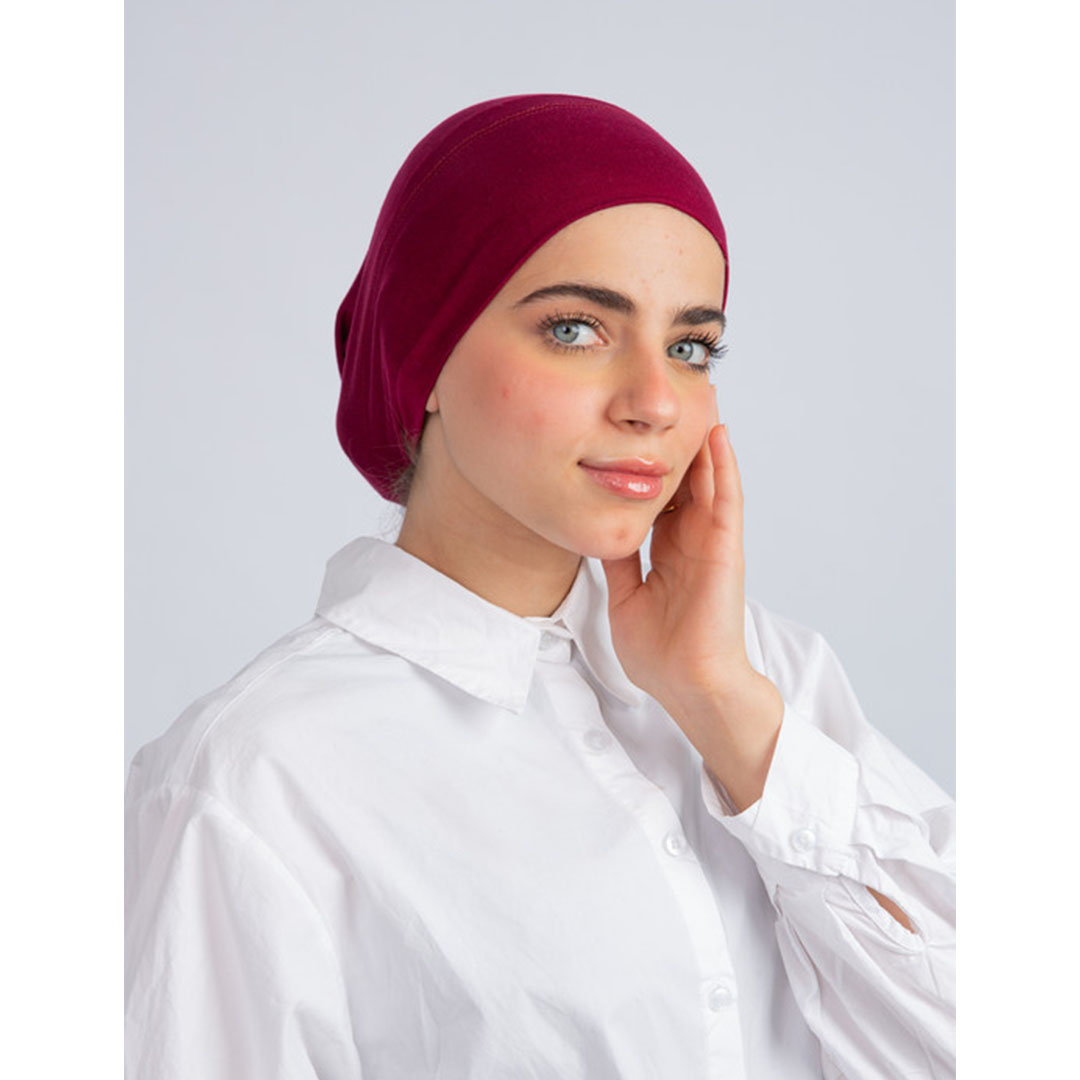 بندانة سوري مفتوحة من سترة - برغندي