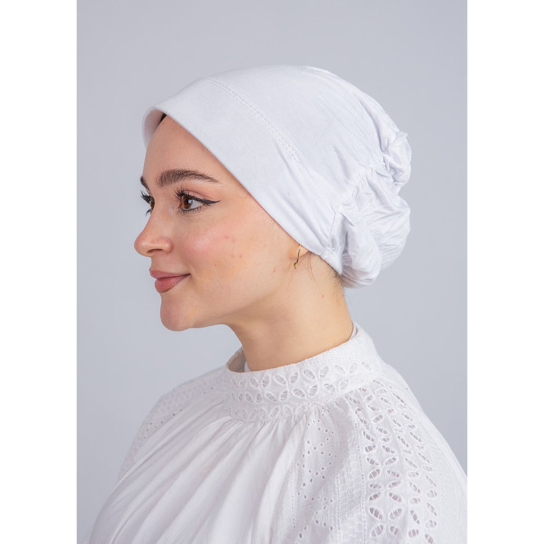 بونيه استيك من سترة - أبيض