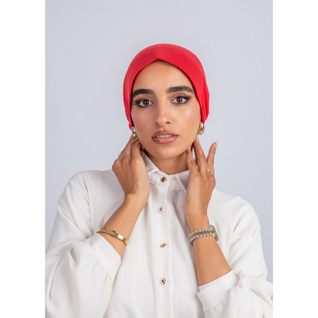 بونيه استيك من سترة - احمر