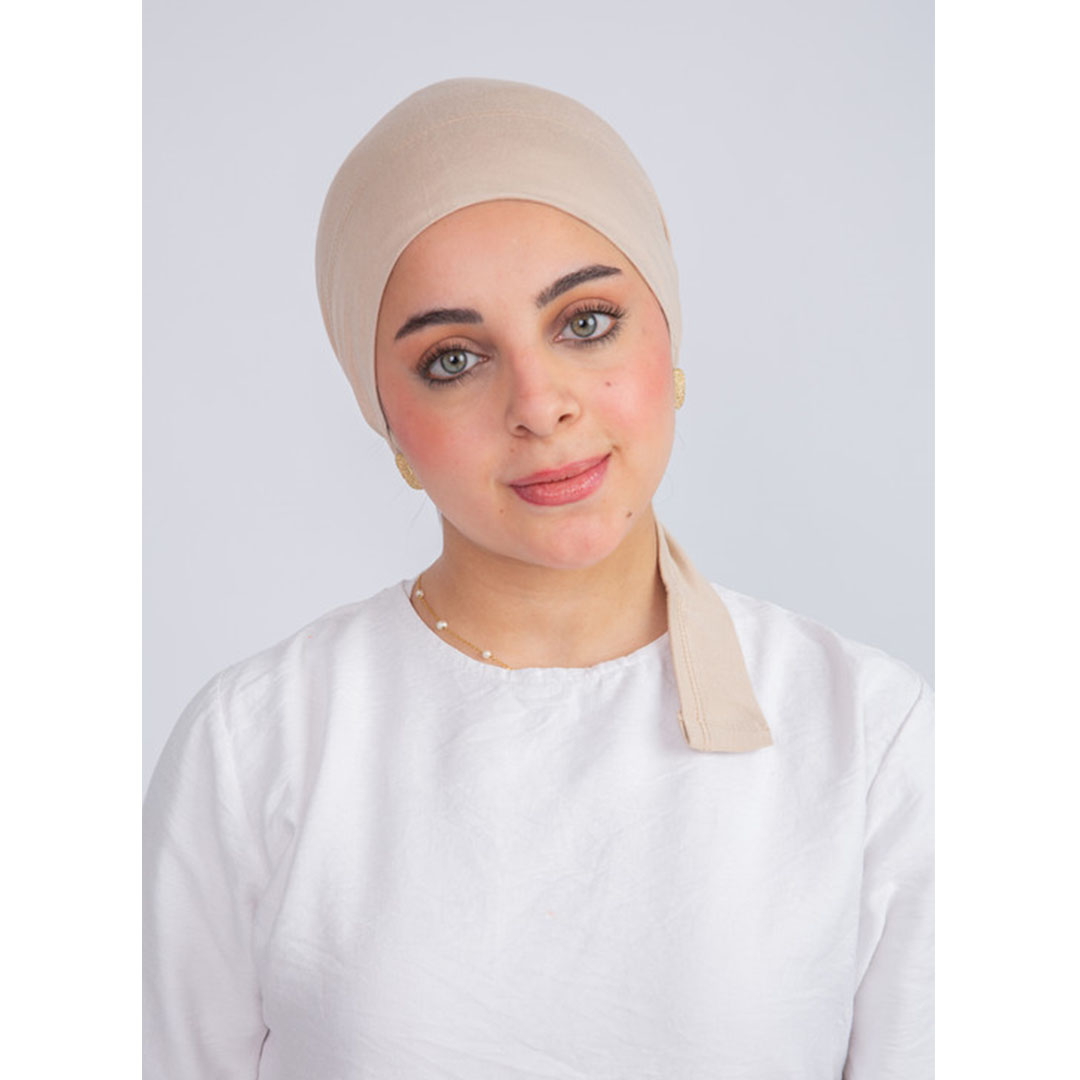 بندانة رباط بدون دعامة من سترة - بيج