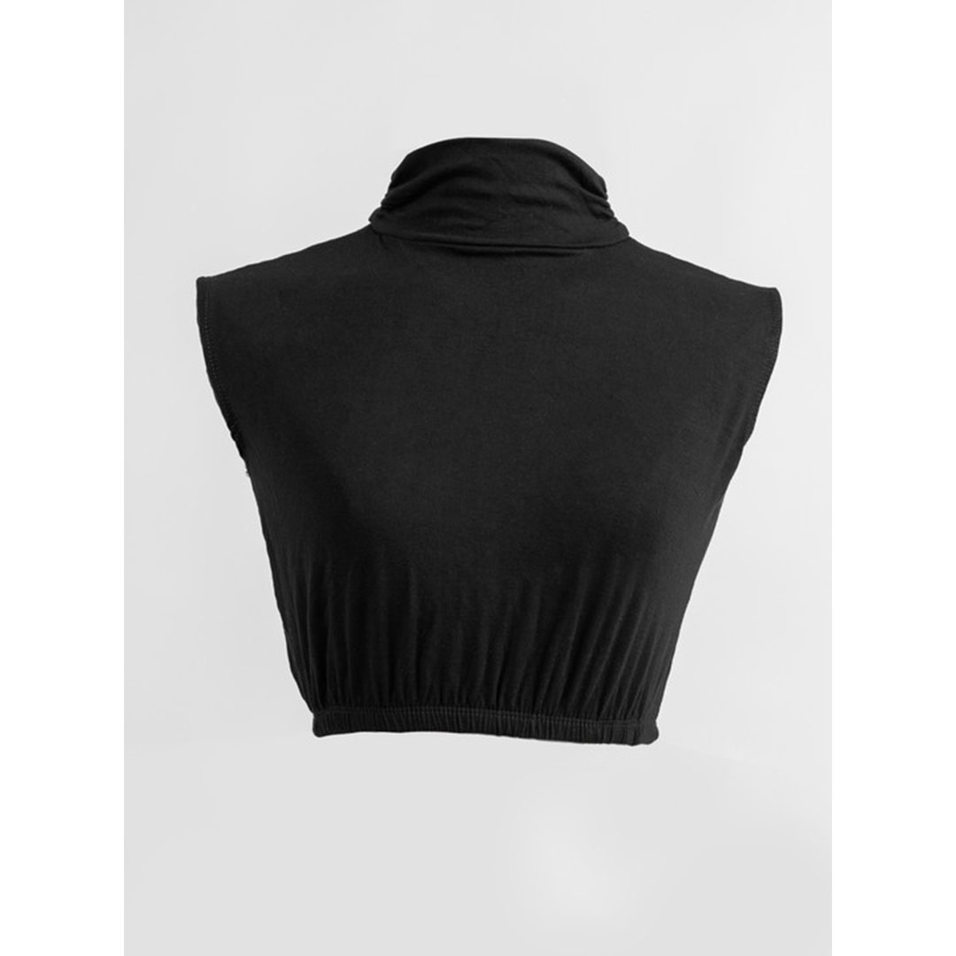 نص بدي هاف من سترة - أسود