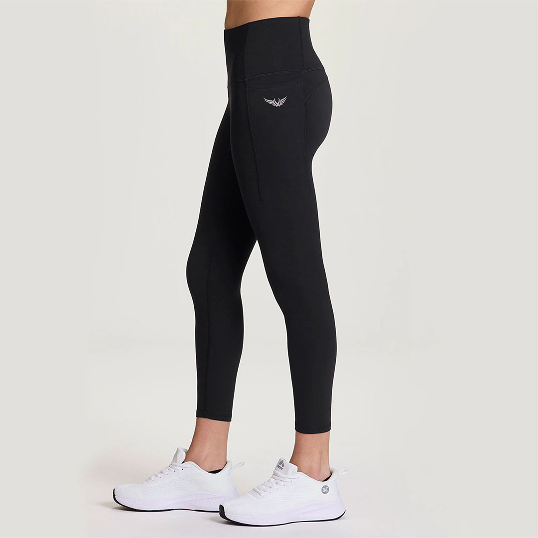 ليجنج استريتش حريمي بجيوب - أسود