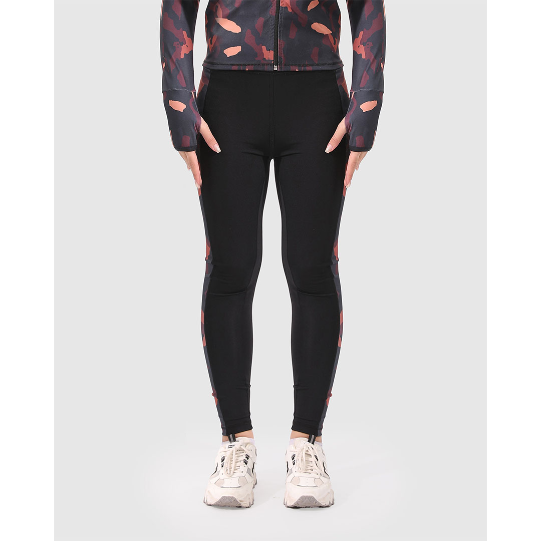 بنطلون ليجين أرمي رياضي حريمي - أسود