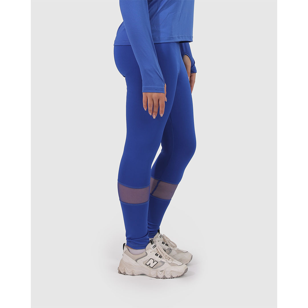 بنطلون ليجين رياضي حريمي - أزرق