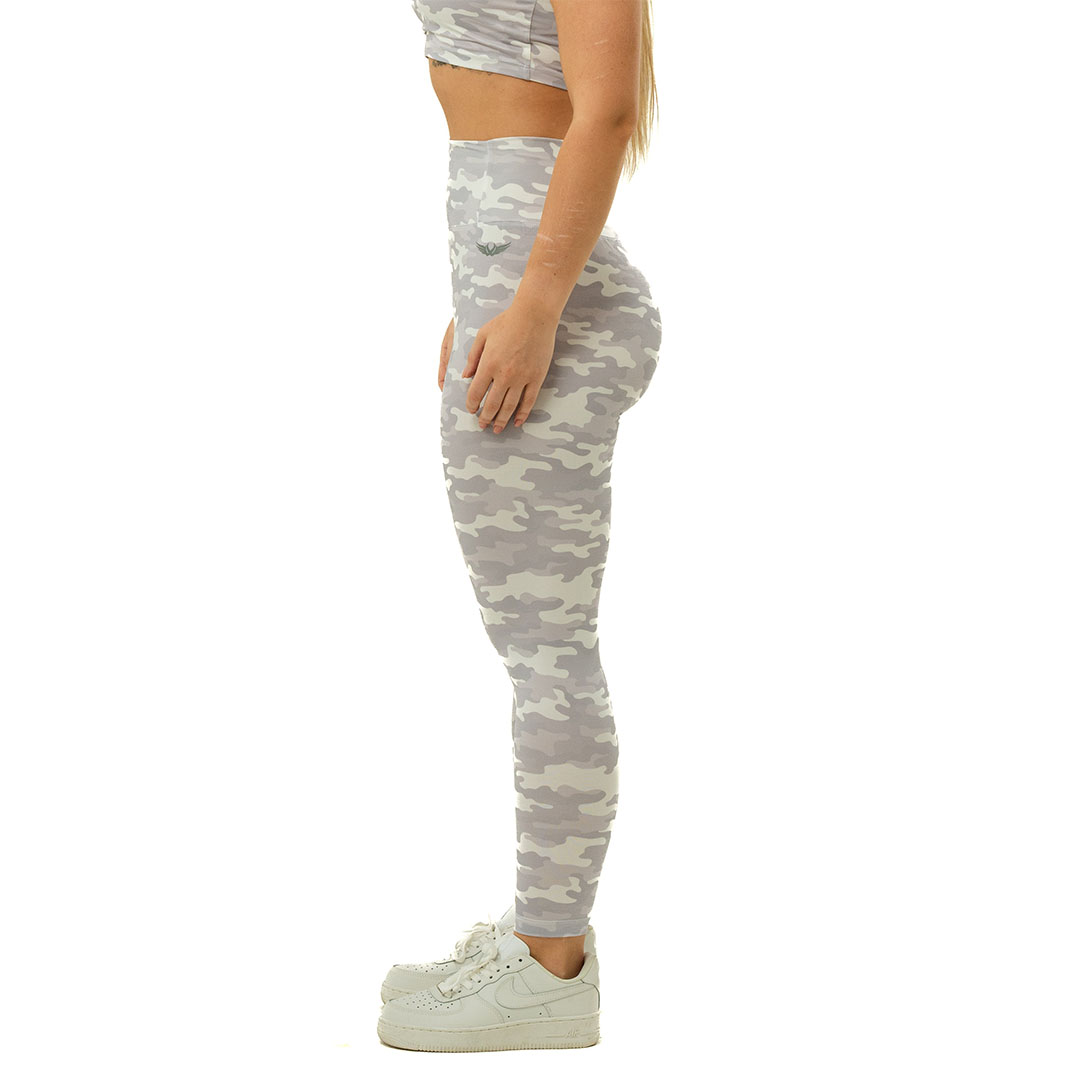 بنطلون ليجين أرمي رياضي حريمي - رمادي