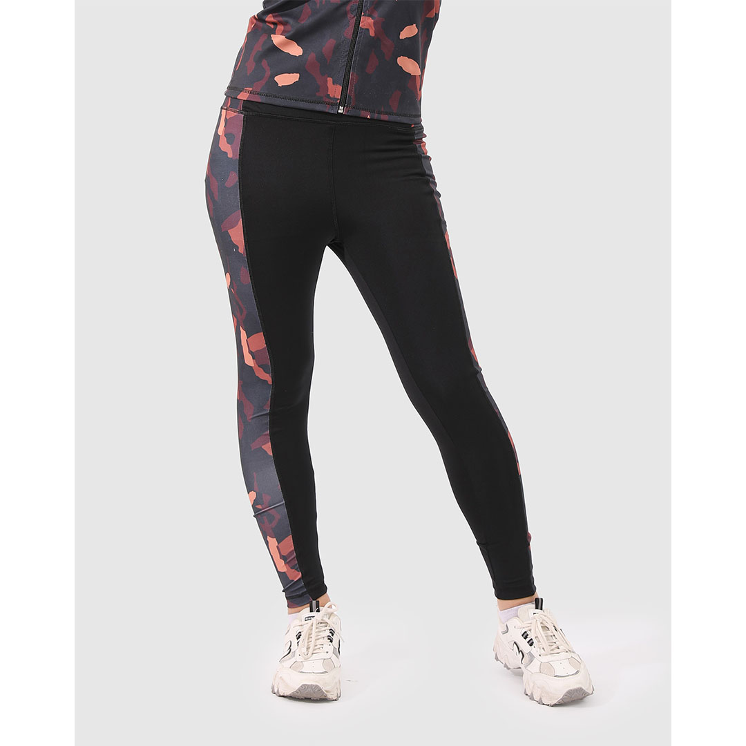 بنطلون ليجين أرمي رياضي حريمي - أسود