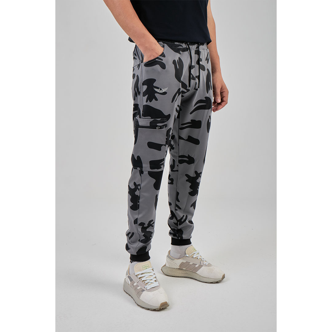 بنطلون رياضي رجالي - رمادي