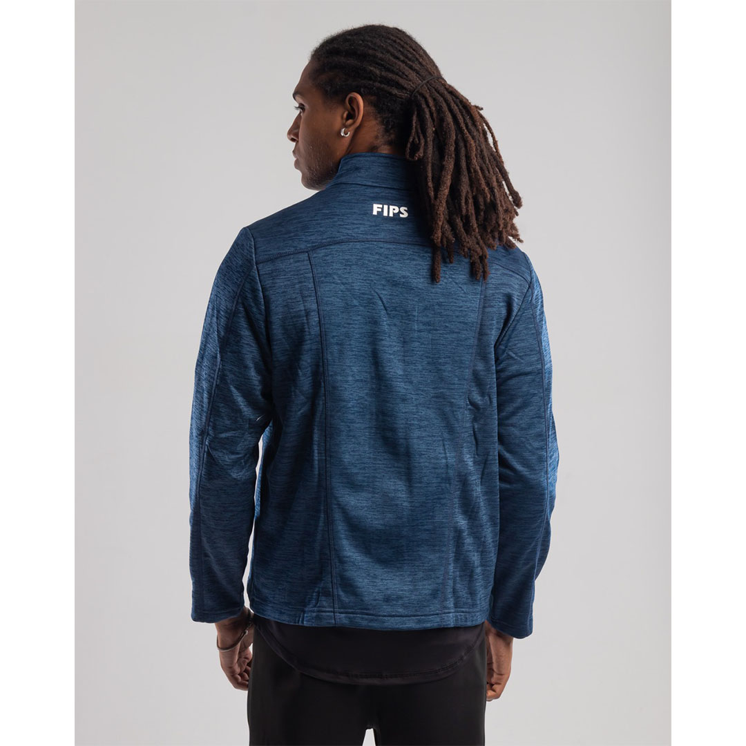 جاكيت رجالي قطن مبطن بجيوب أمامية - كحلي