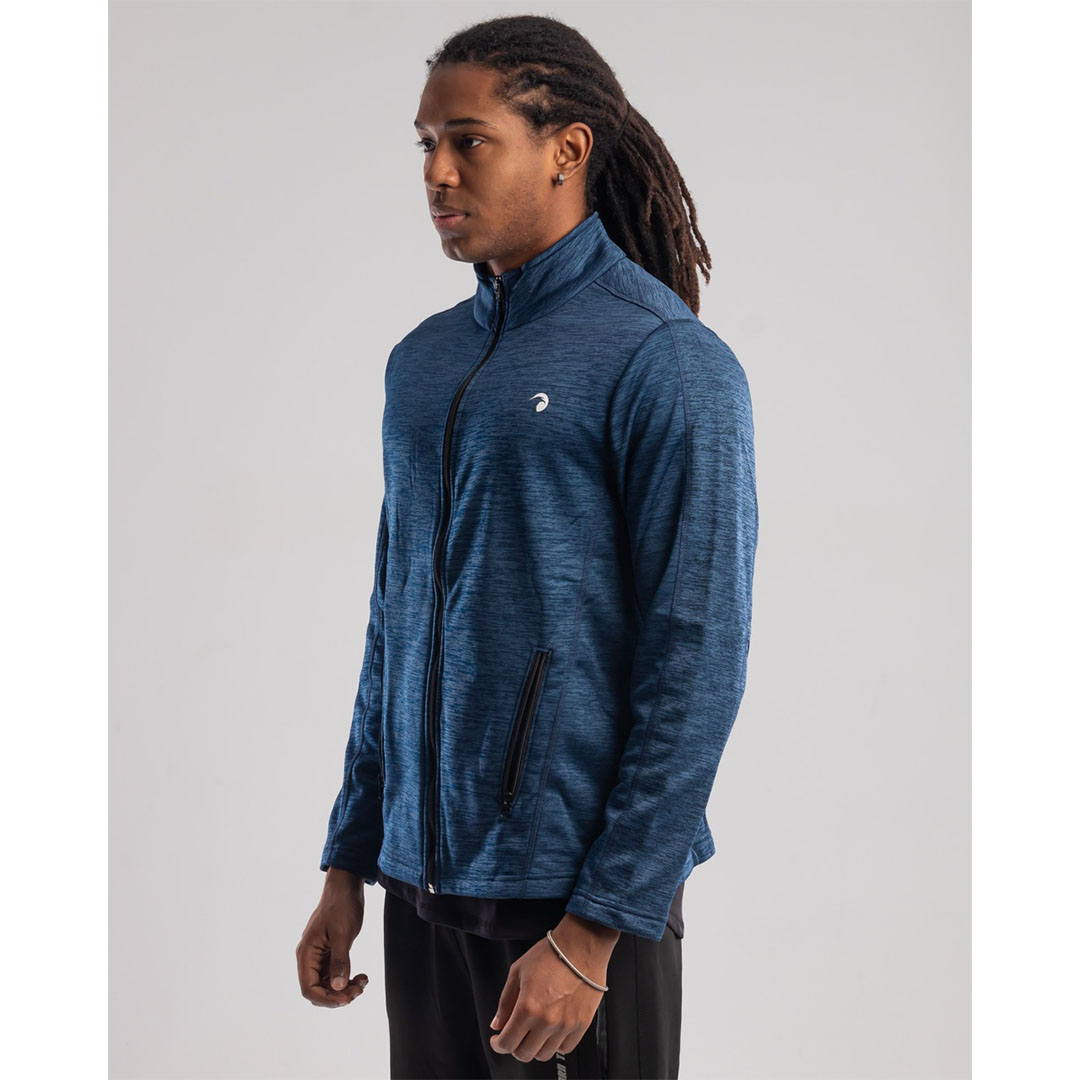 جاكيت رجالي قطن مبطن بجيوب أمامية - كحلي