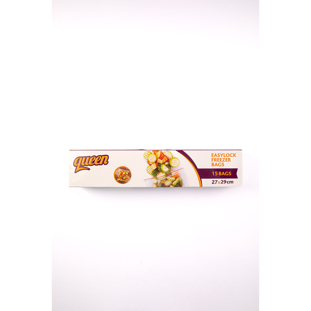 كوين اكياس سهلة الغلق - 27 × 30 سم - 15 كيس