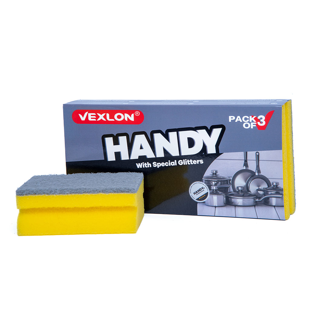 هاندى مع جليتر اسفنجة تنظيف - 3 قطع