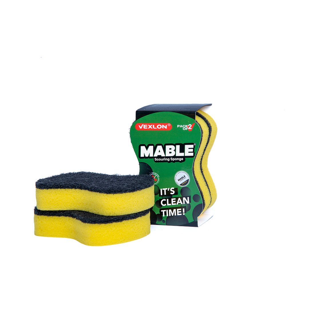 مابل كبير اسفنجة تنظيف منحنية - 2 قطعة