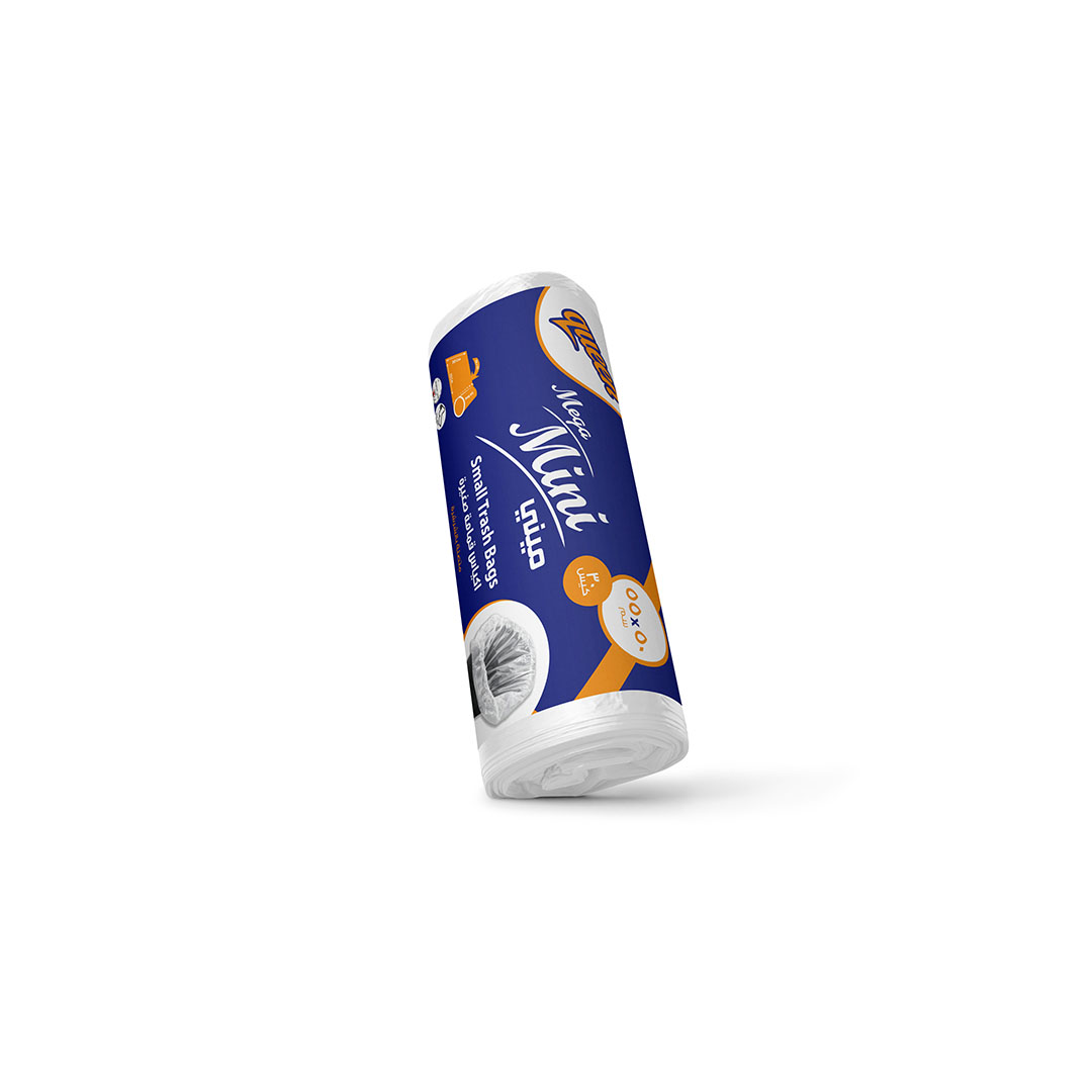 كوين رول أكياس قمامة ميجا مينى - أبيض - 30 كيس