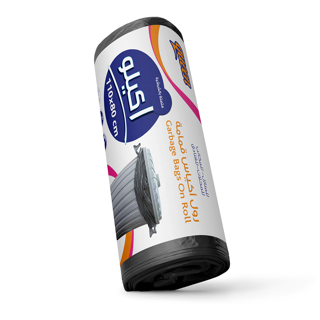 كوين رول أكياس قمامة - أسود - 1 كيلو