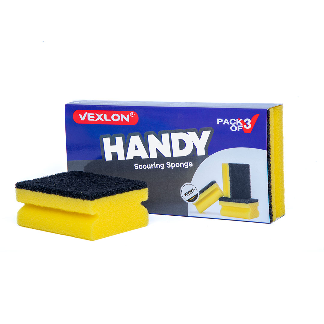 هاندى حجم كبير اسفنجة تنظيف - 3 قطع