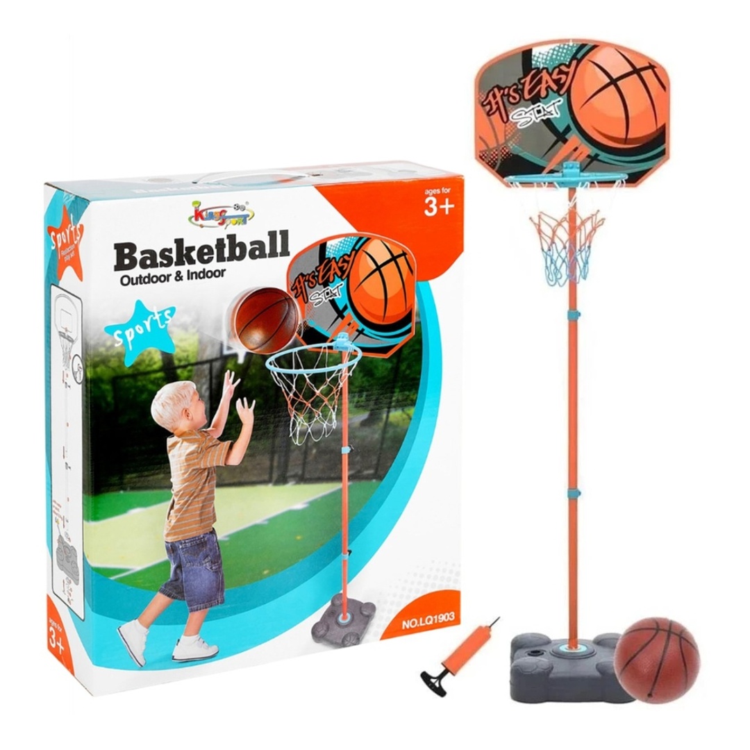 مجموعة لعبة كرة السله مع ستاند الشبكة - 141 سم - LQ1903