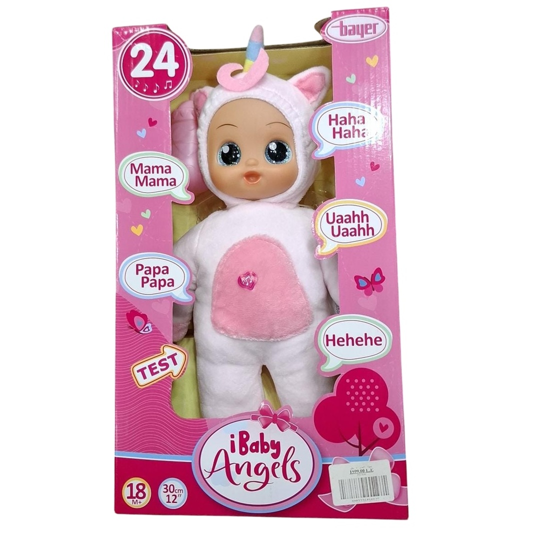 دمية طفلة الملاك المتكلمه بطقم وحيد القرن - 93028AC