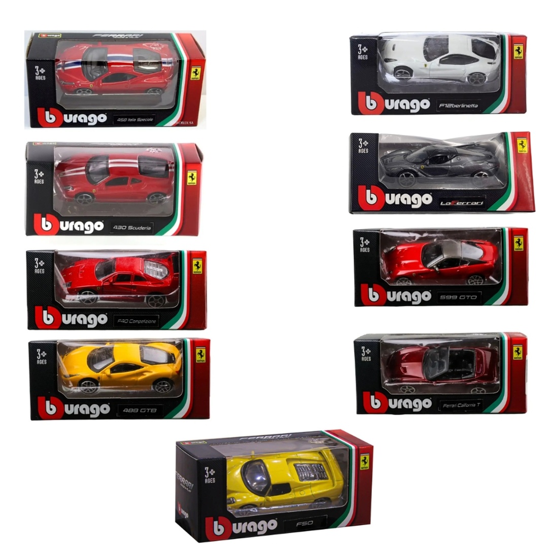 سيارات فيراري للسباقات 1/64 الحديدية (9 اشكال) - 56100