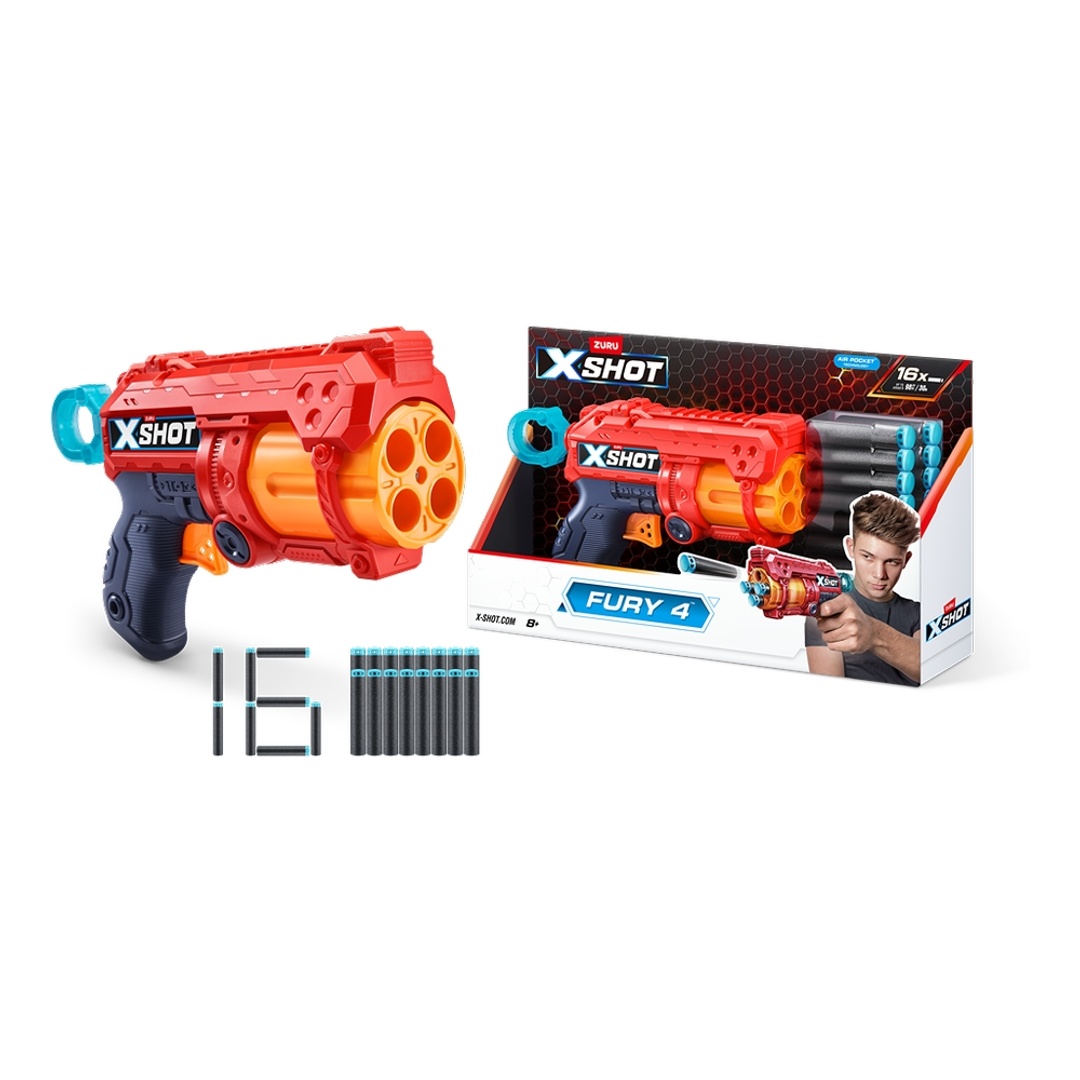 بندقية اكسيل فيوري 4 مع 16 طلقة فوم - 36377