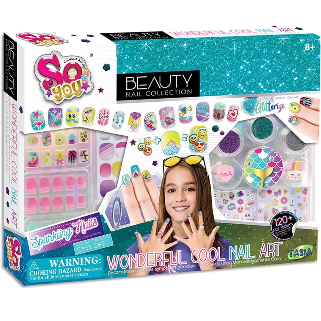 مجموعة طلاء الأظافر مع الأشكال المختلفة - T08378-A-A