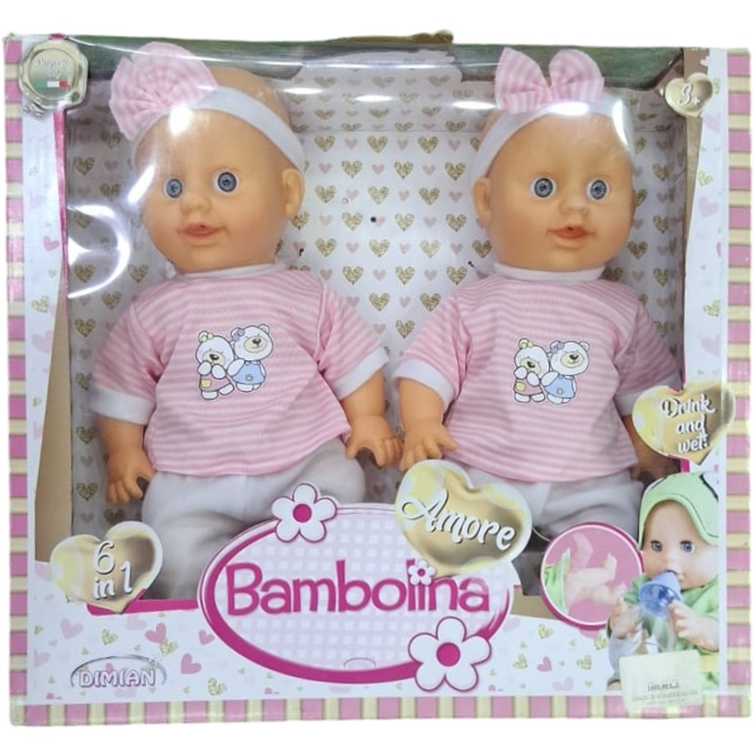 دميتين بامبولينا مع زجاجات - 28 سم - 98522