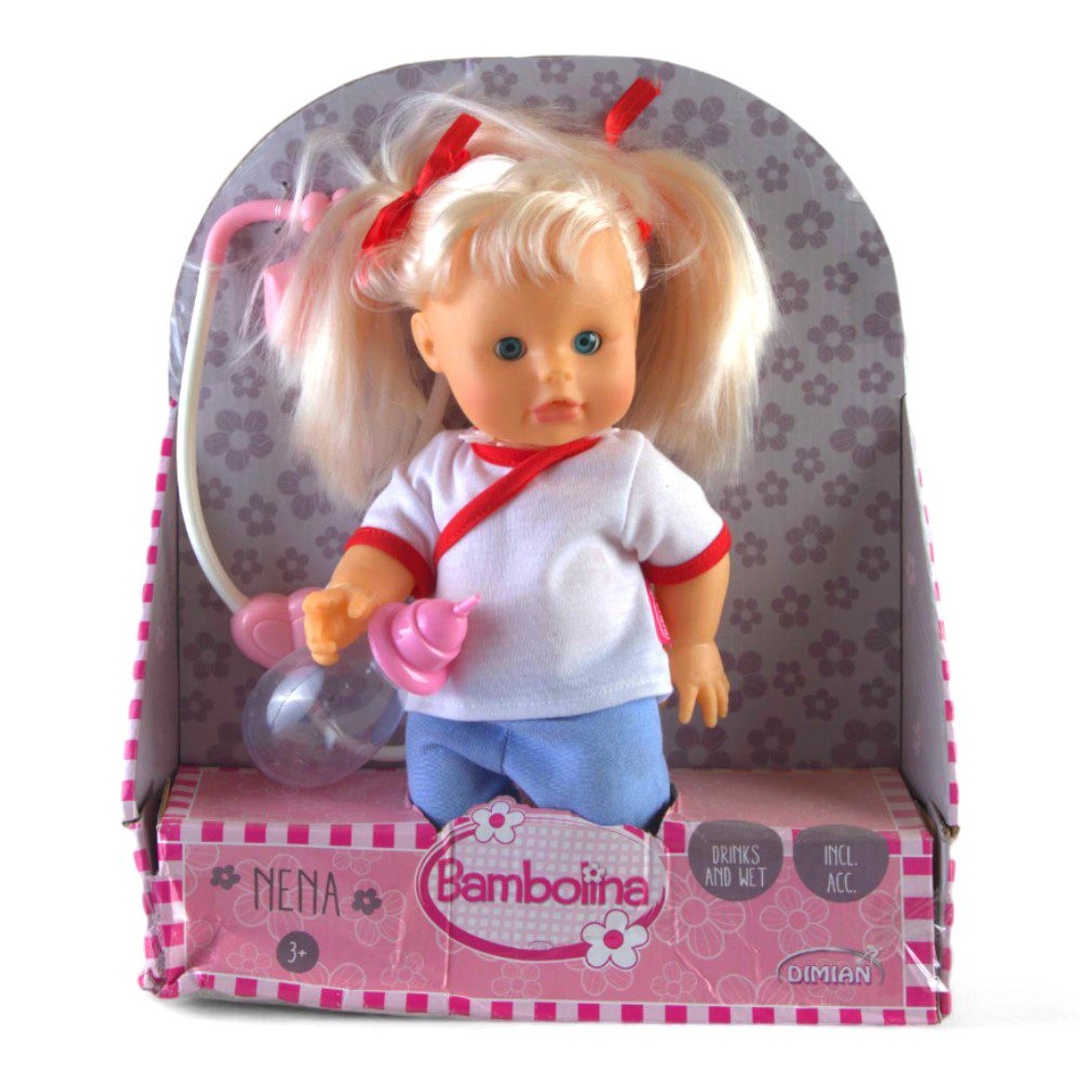 دمية بامبولينا مع سماعة طبيب وزجاجة نينا دكتور - 36 سم