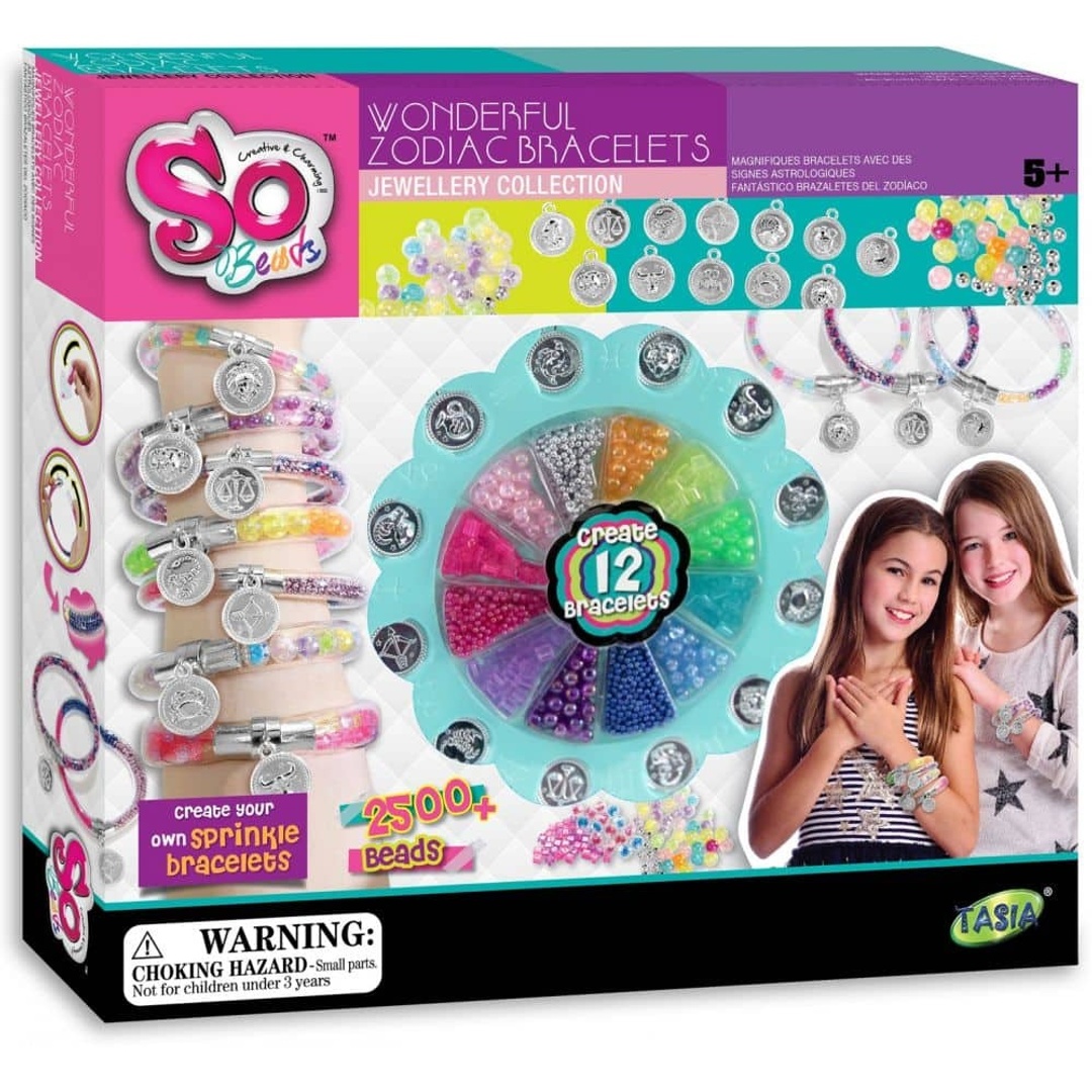 مجموعة مجوهرات اساور زودياك الرائعة من سو بيدز 2500 خرزة - T08067-B-A