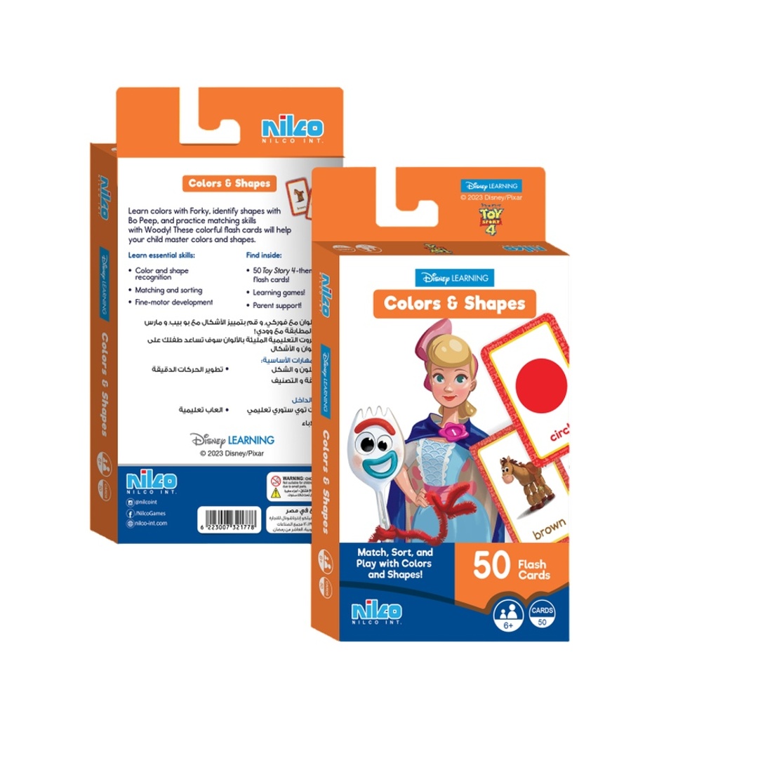 لعبة بطاقات ديزني قصة لعبة 4 الاشكال والالوان - 321778
