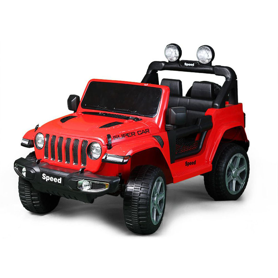 عربية جيب كهربائية للأطفال - أحمر - FT938