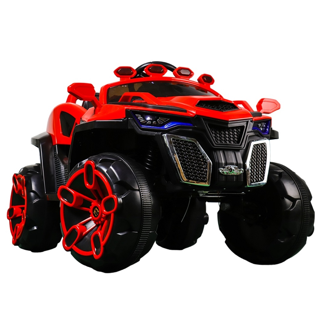عربية اطفال كهربائية مع ريموت تحكم - أحمر - D-HB137