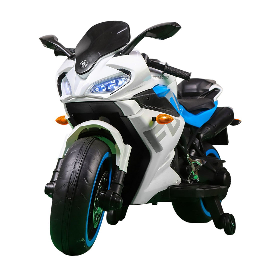 موتسكل اطفال كهربائية - أبيض - HK-1800