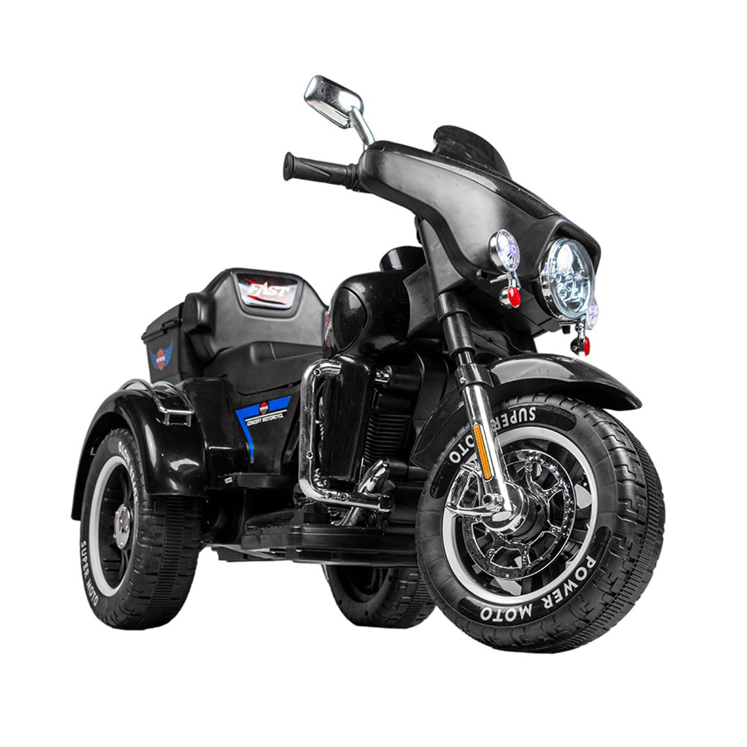 موتوسيكل كهربائي للأطفال بثلاث عجلات - أسود - ABM5288