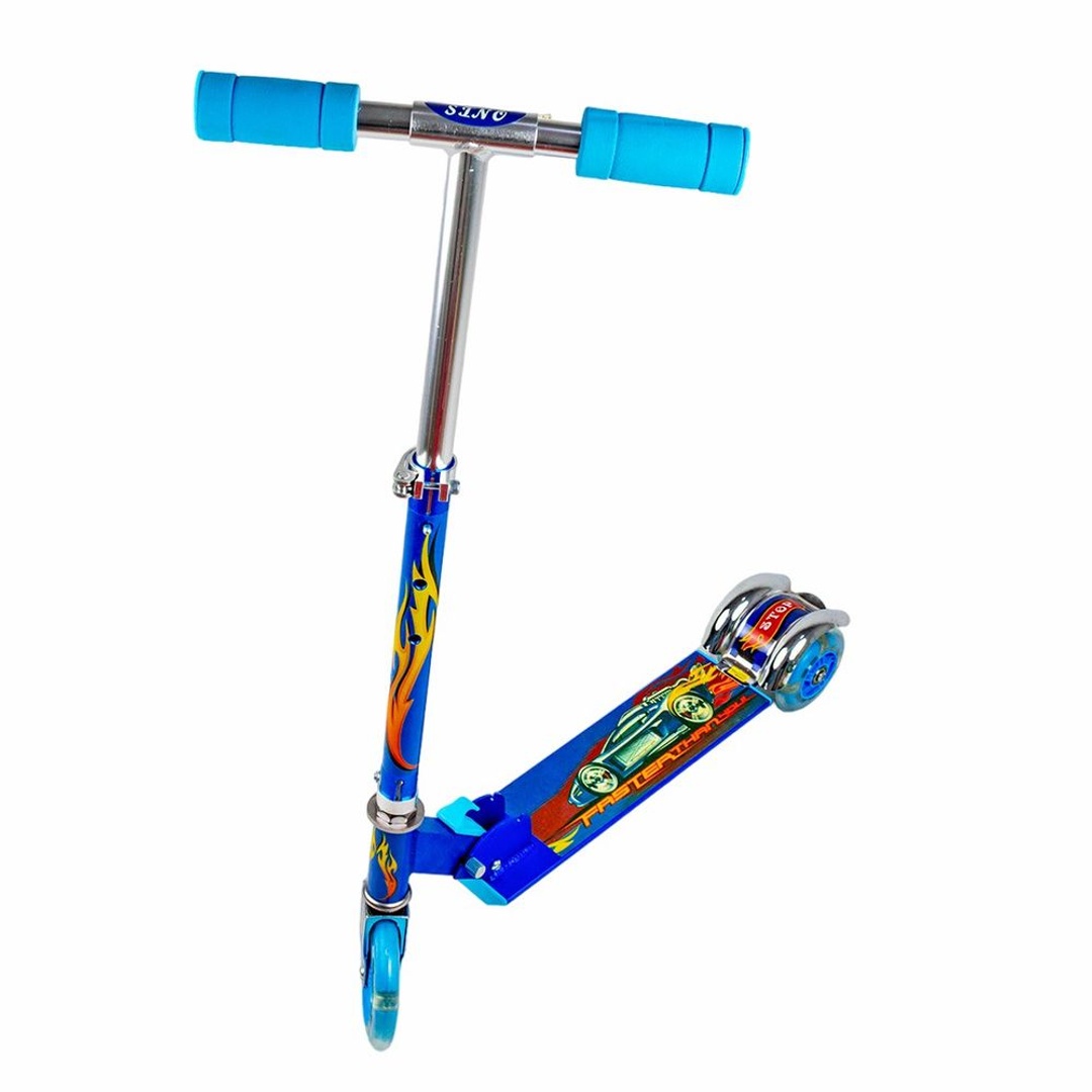 سكوتر اطفال قابل للطي المونيوم - ازرق - 666B