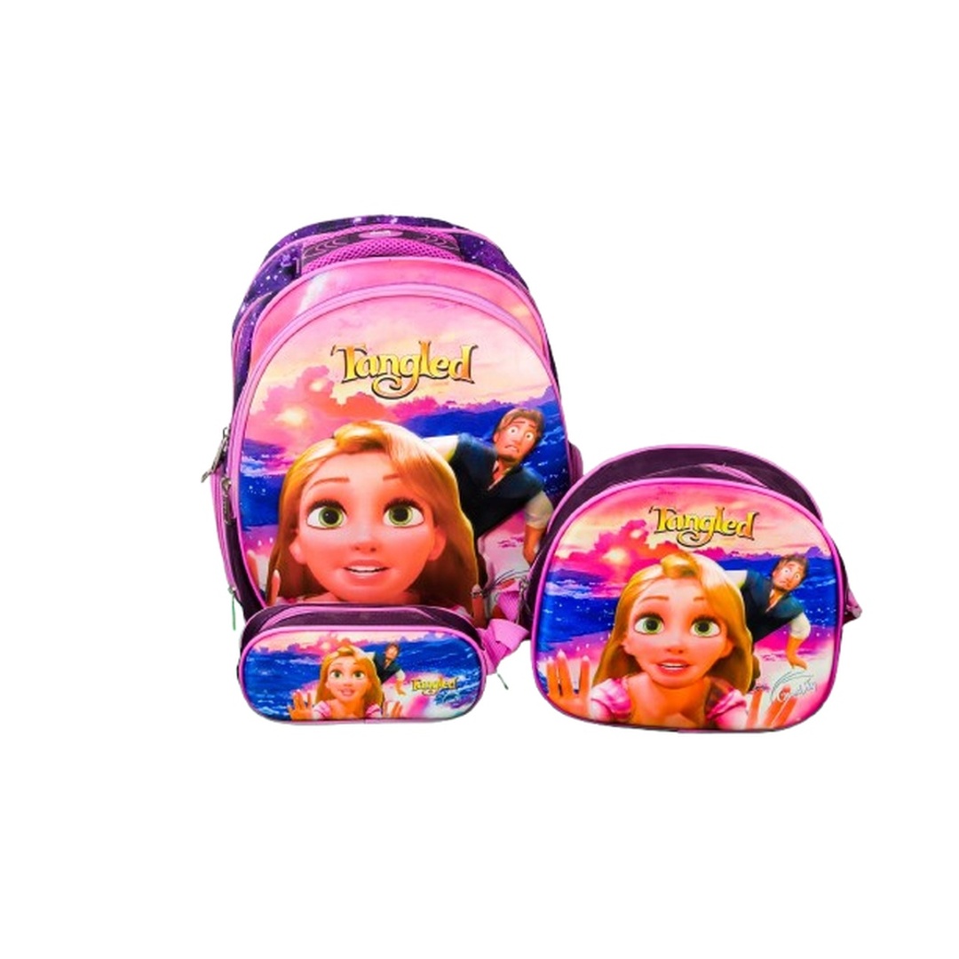 شنطة تانجلد المدرسية 17 بوصة مع حقيبتين - GS17-B