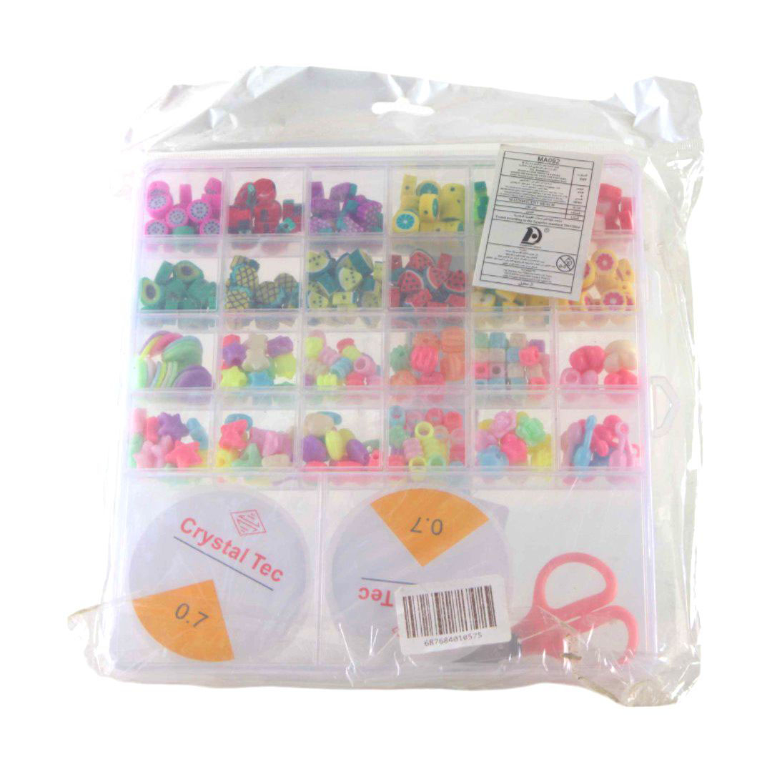 علبة خرز كريستال تيك مع مقص - MA092v