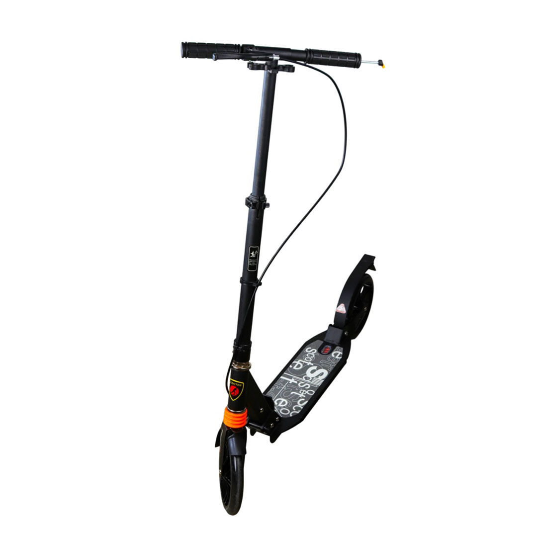 سكوتر قابل للطي مع عجلتين امامية - أسود - SC-850