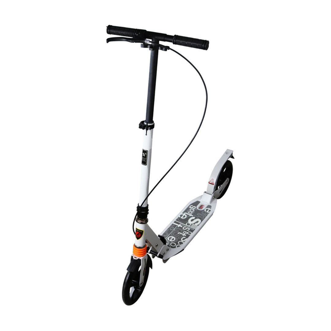 سكوتر قابل للطي مع عجلتين امامية - أبيض - SC-850