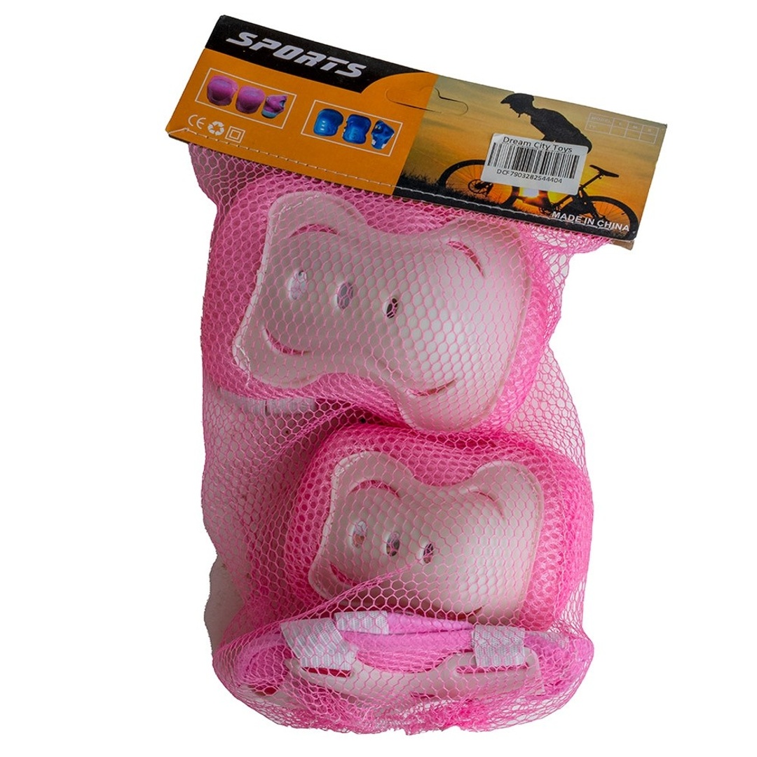 طقم سلامة الكوع والركبة - بينك - 023B