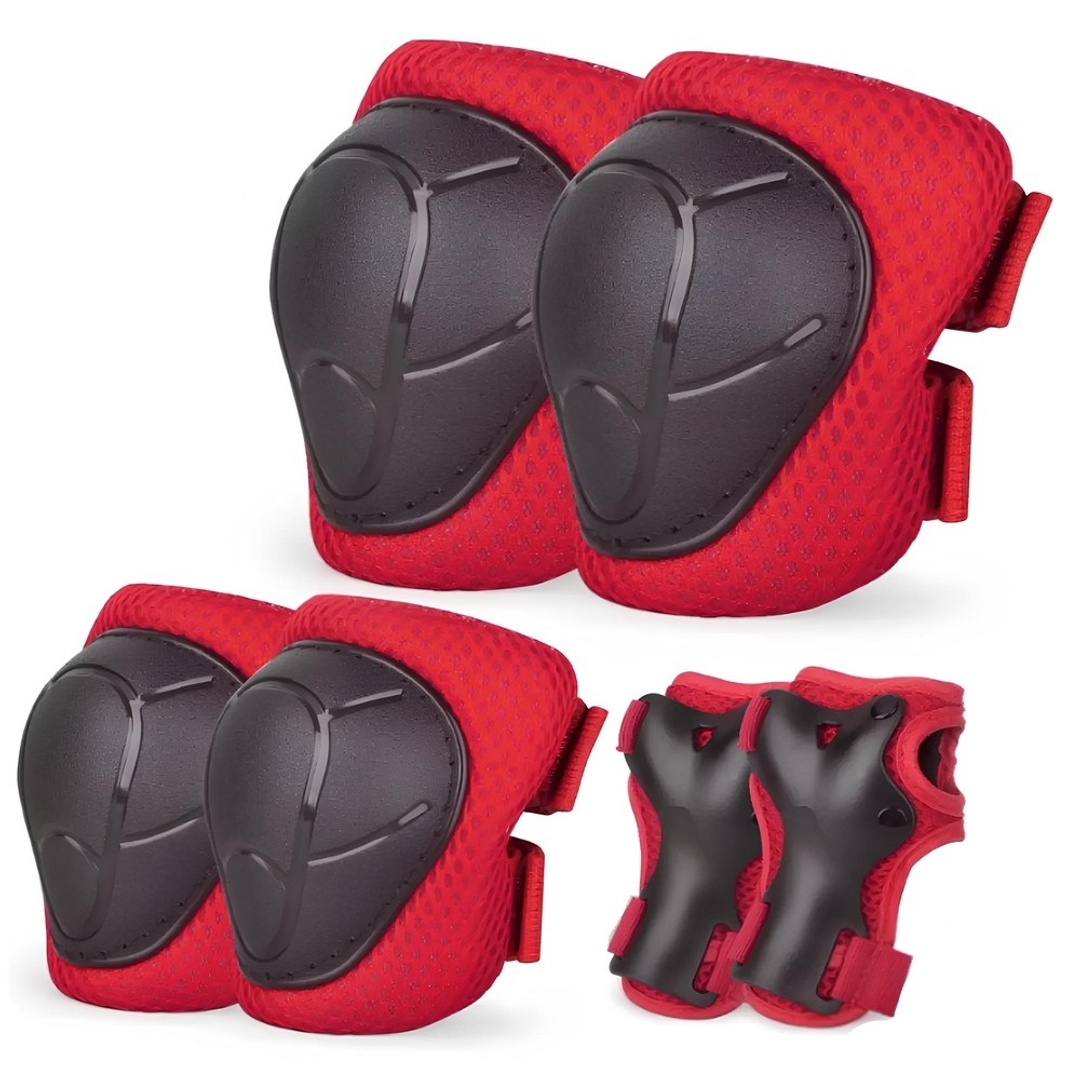 طقم حماية للركبة و الكوع - أحمر - HL-P01
