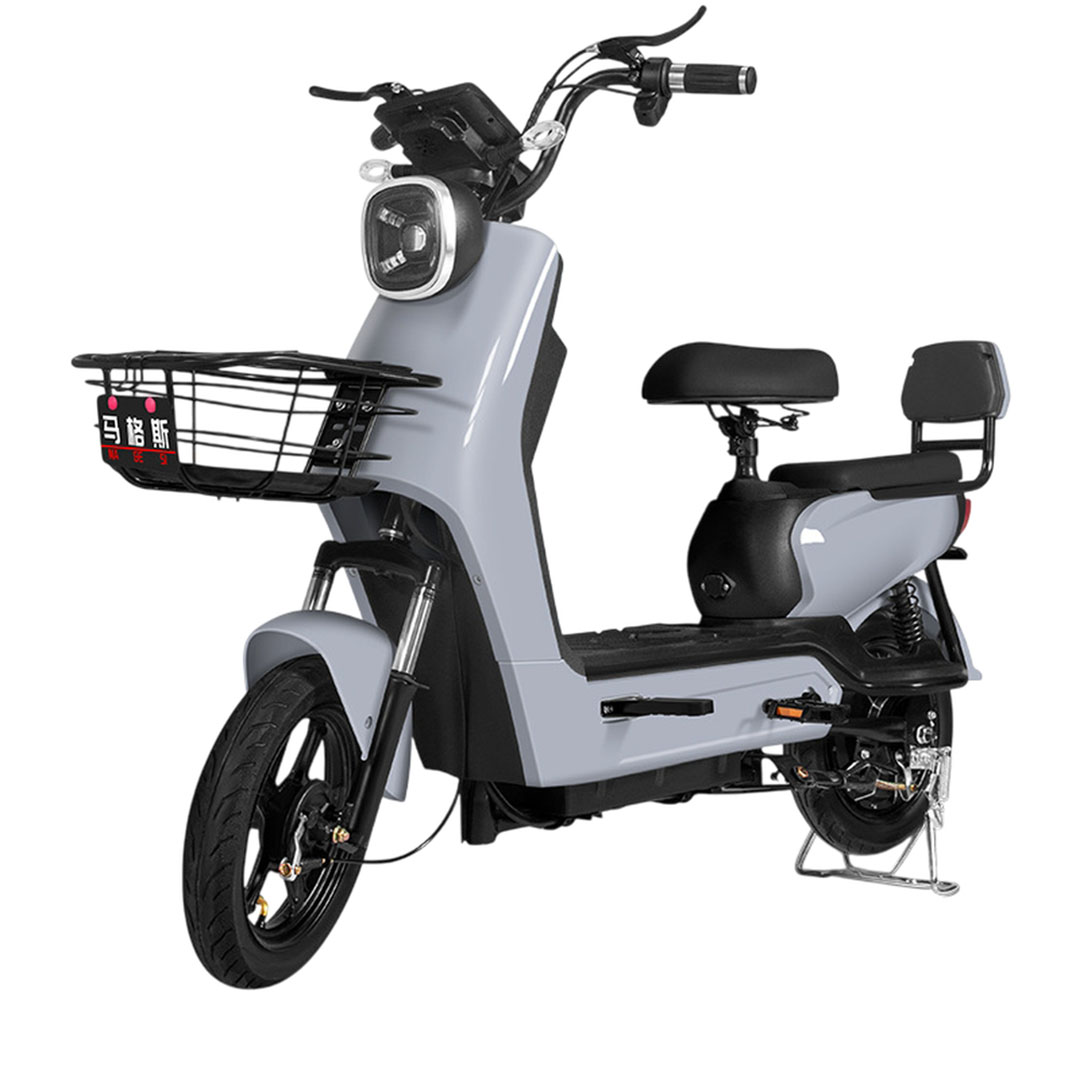 سكوتر كهربائي للركوب بإطار 14 انش - 48 فولت - 500 وات - رصاصي - SHN-WS5